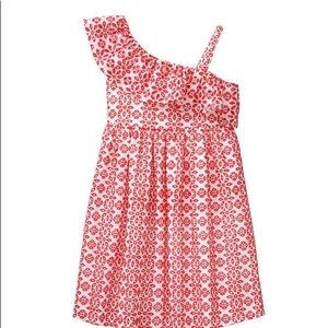 Janie and Jack eyelet one-shoulder dress